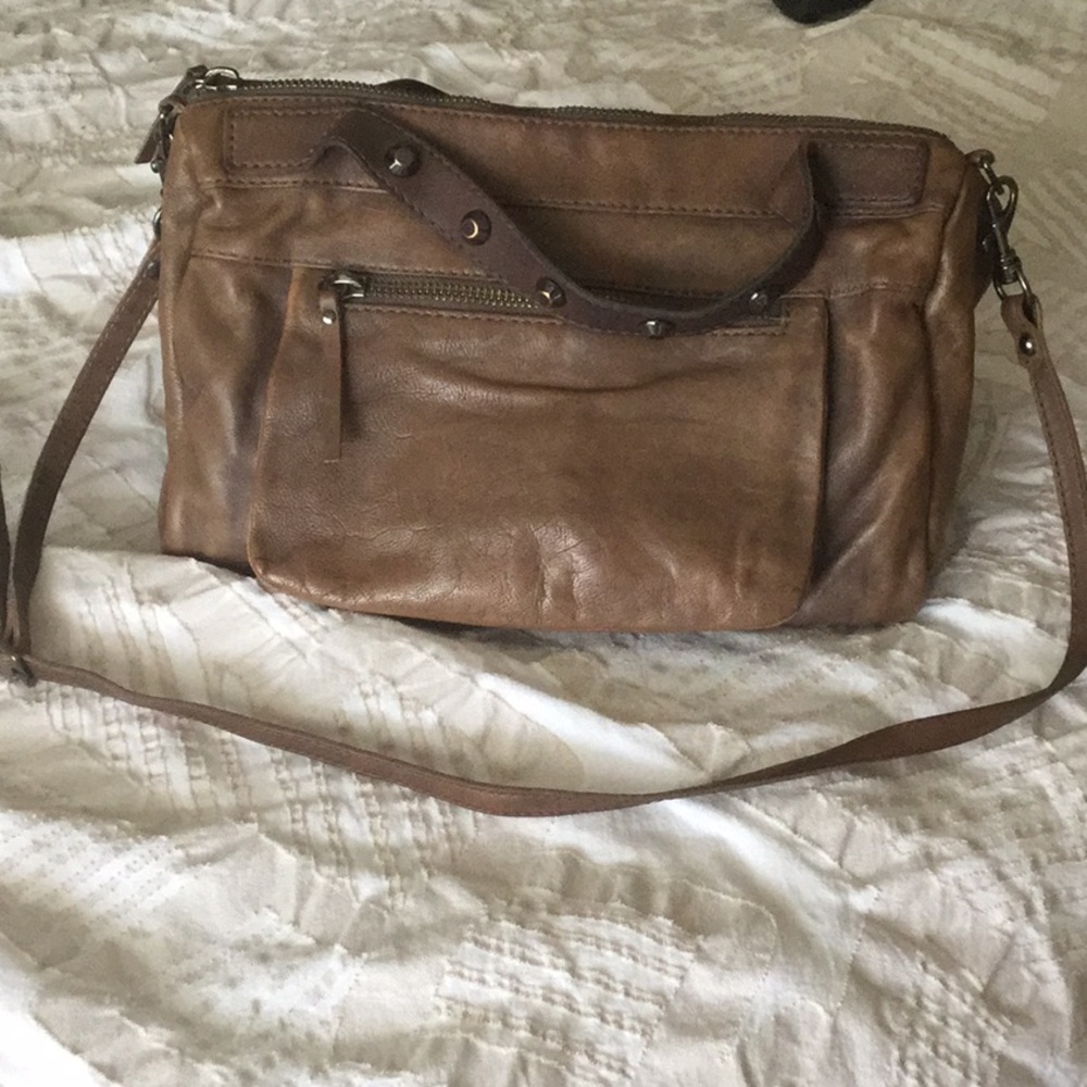 JCrew leather satchel